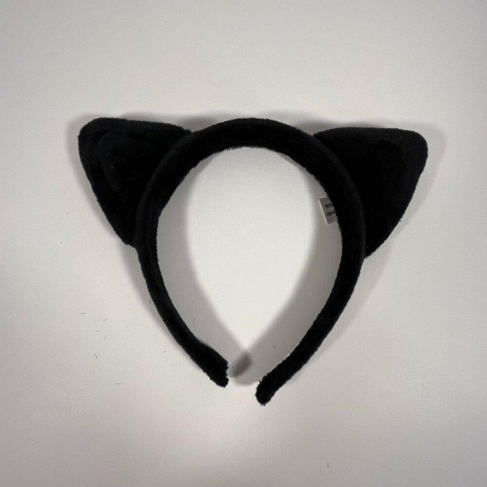 Cat Ears Headband Halloween Costume Part Black Adult Unisex